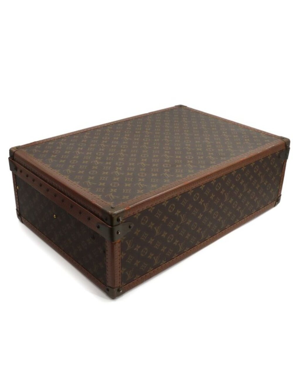 Louis Vuitton Monogram Alzer 65 Trunk Case Bag Brown - Picture 4 of 10